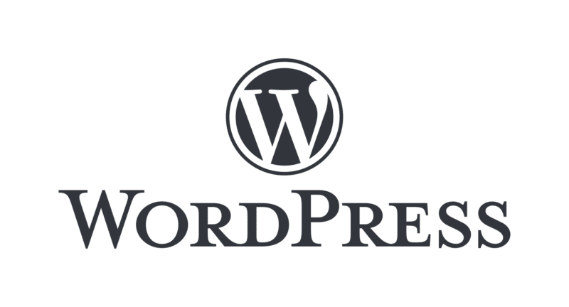 WordPress black and white logo